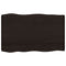 vidaXL Table Top Dark Brown 80x50x(2-4) cm Treated Solid Wood Live Edge