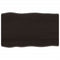 vidaXL Table Top Dark Brown 80x50x(2-6) cm Treated Solid Wood Live Edge