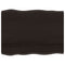 vidaXL Table Top Dark Brown 80x60x2 cm Treated Solid Wood Oak Live Edge