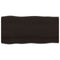 vidaXL Table Top Dark Brown 100x50x(2-4) cm Treated Solid Wood Live Edge
