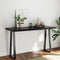 vidaXL Table Top Dark Brown 140x60x(2-6) cm Treated Solid Wood Live Edge