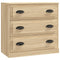 vidaXL Sideboards 3 pcs Sonoma Oak Engineered Wood
