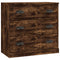 vidaXL Sideboards 3 pcs Smoked Oak Engineered Wood