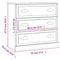 vidaXL Sideboards 2 pcs Sonoma Oak Engineered Wood