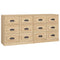 vidaXL Sideboards 2 pcs Sonoma Oak Engineered Wood