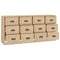 vidaXL Sideboards 2 pcs Sonoma Oak Engineered Wood