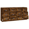 vidaXL Sideboards 2 pcs Smoked Oak Engineered Wood