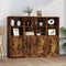 vidaXL Highboards 3 pcs Smoked Oak Engineered Wood