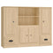 vidaXL Highboards 3 pcs Sonoma Oak Engineered Wood