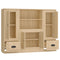 vidaXL Highboards 3 pcs Sonoma Oak Engineered Wood