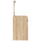 vidaXL Dressing Table with Mirror Sonoma Oak 130x50x132.5 cm