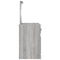 vidaXL Dressing Table with Mirror Grey Sonoma 130x50x132.5 cm