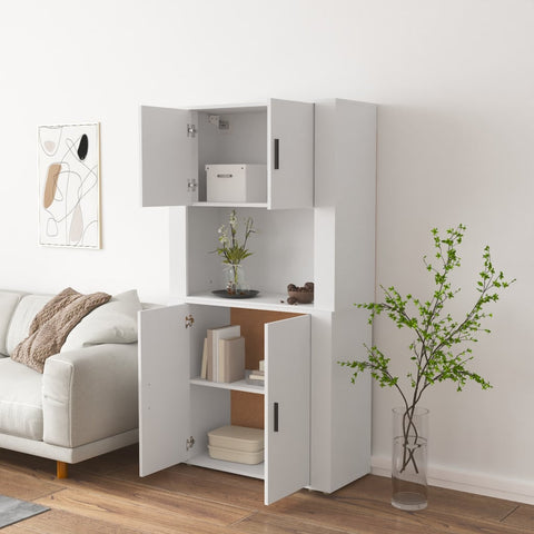 vidaXL Highboard White Engineered Wood