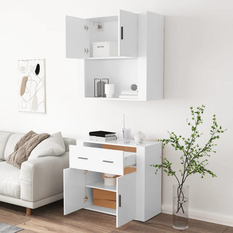 vidaXL Highboard White Engineered Wood