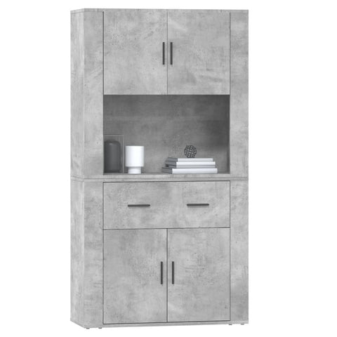 vidaXL Highboard Concrete Grey Engineered Wood