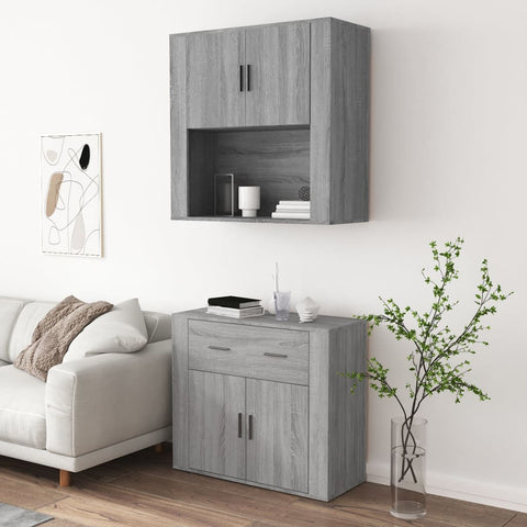 vidaXL Highboard Grey Sonoma Engineered Wood