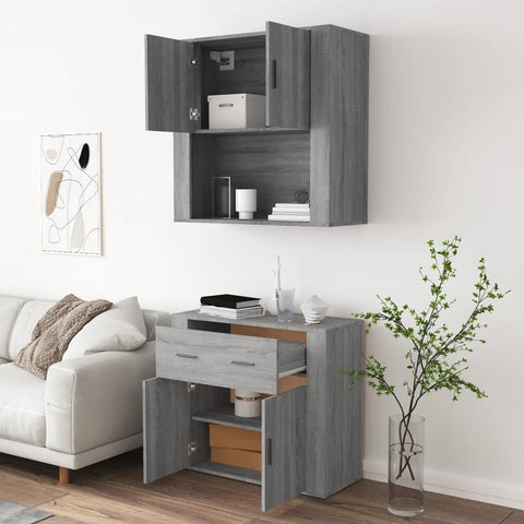 vidaXL Highboard Grey Sonoma Engineered Wood