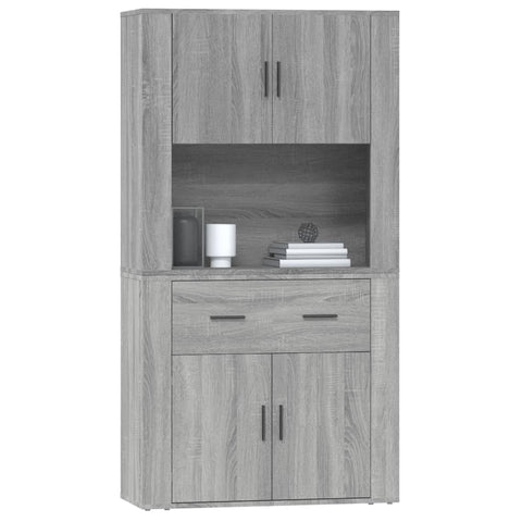 vidaXL Highboard Grey Sonoma Engineered Wood