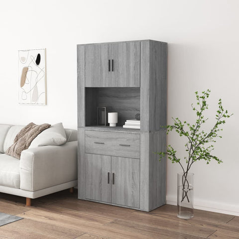 vidaXL Highboard Grey Sonoma Engineered Wood