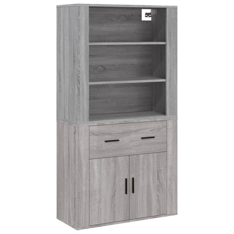vidaXL Highboard Grey Sonoma Engineered Wood