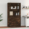 vidaXL Highboard Smoked Oak Engineered Wood
