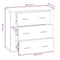 vidaXL Highboard Sonoma Oak Engineered Wood
