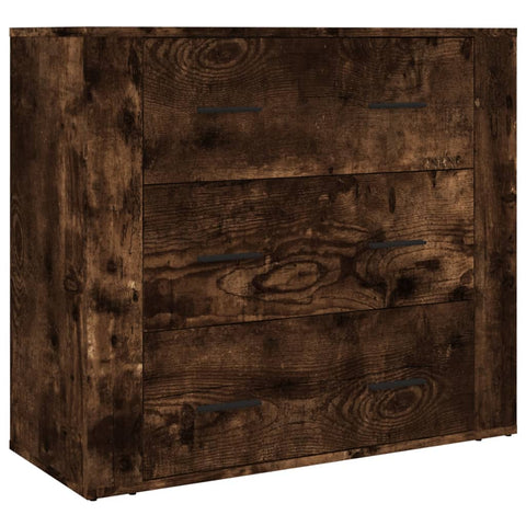 vidaXL Highboard Smoked Oak Engineered Wood