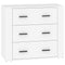 vidaXL Sideboards 3 pcs White Engineered Wood