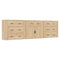 vidaXL Sideboards 3 pcs Sonoma Oak Engineered Wood