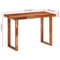 vidaXL Dining Table 110x50x76 cm Solid Wood Acacia