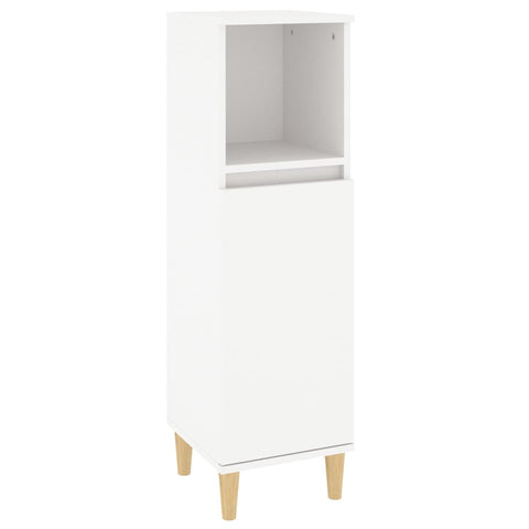 vidaXL 3 Piece Bathroom Cabinet Set White Engineered Wood