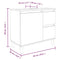 vidaXL 3 Piece Bathroom Cabinet Set Concrete Grey Engineered Wood