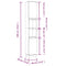 vidaXL 3 Piece Bathroom Cabinet Set Concrete Grey Engineered Wood