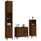vidaXL 3 Piece Bathroom Cabinet Set Brown Oak Engineered Wood