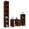 vidaXL 3 Piece Bathroom Cabinet Set Brown Oak Engineered Wood