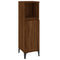 vidaXL 3 Piece Bathroom Cabinet Set Brown Oak Engineered Wood