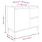 vidaXL 3 Piece Bathroom Cabinet Set Brown Oak Engineered Wood