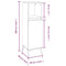vidaXL 3 Piece Bathroom Cabinet Set Brown Oak Engineered Wood