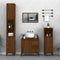 vidaXL 3 Piece Bathroom Cabinet Set Brown Oak Engineered Wood
