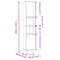 vidaXL 3 Piece Bathroom Furniture Set White Engineered Wood