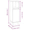 vidaXL 3 Piece Bathroom Furniture Set White Engineered Wood