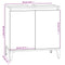 vidaXL 3 Piece Bathroom Furniture Set White Engineered Wood