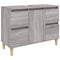 vidaXL 3 Piece Bathroom Furniture Set Grey Sonoma Engineered Wood