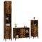 vidaXL 3 Piece Bathroom Furniture Set Smoked Oak Engineered Wood