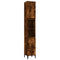 vidaXL 3 Piece Bathroom Furniture Set Smoked Oak Engineered Wood