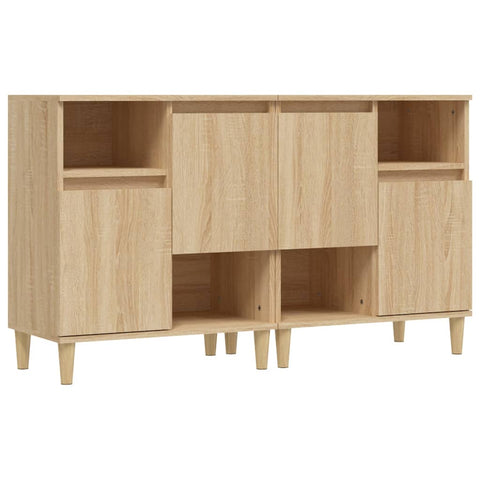 vidaXL Sideboards 2 pcs Sonoma Oak 60x35x70 cm Engineered Wood