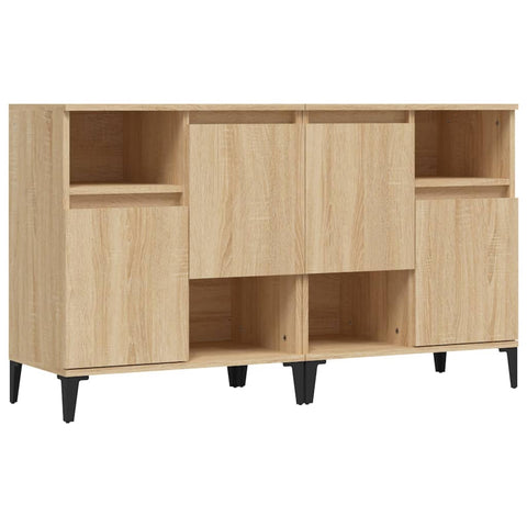 vidaXL Sideboards 2 pcs Sonoma Oak 60x35x70 cm Engineered Wood