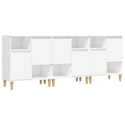 vidaXL Sideboards 3 pcs White 60x35x70 cm Engineered Wood