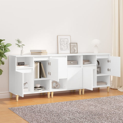 vidaXL Sideboards 3 pcs White 60x35x70 cm Engineered Wood