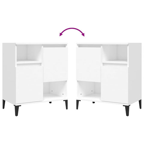 vidaXL Sideboards 3 pcs White 60x35x70 cm Engineered Wood